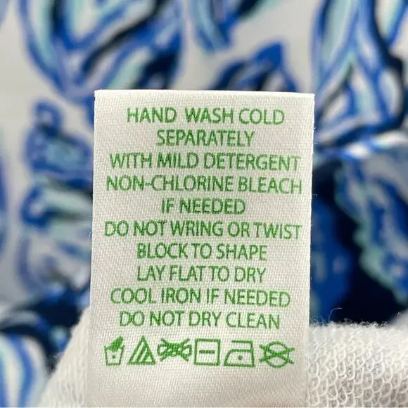 Lilly Pulitzer Harper Conch Shell Pattern French Terry Shift Dress Size Small - Picture 12 of 12